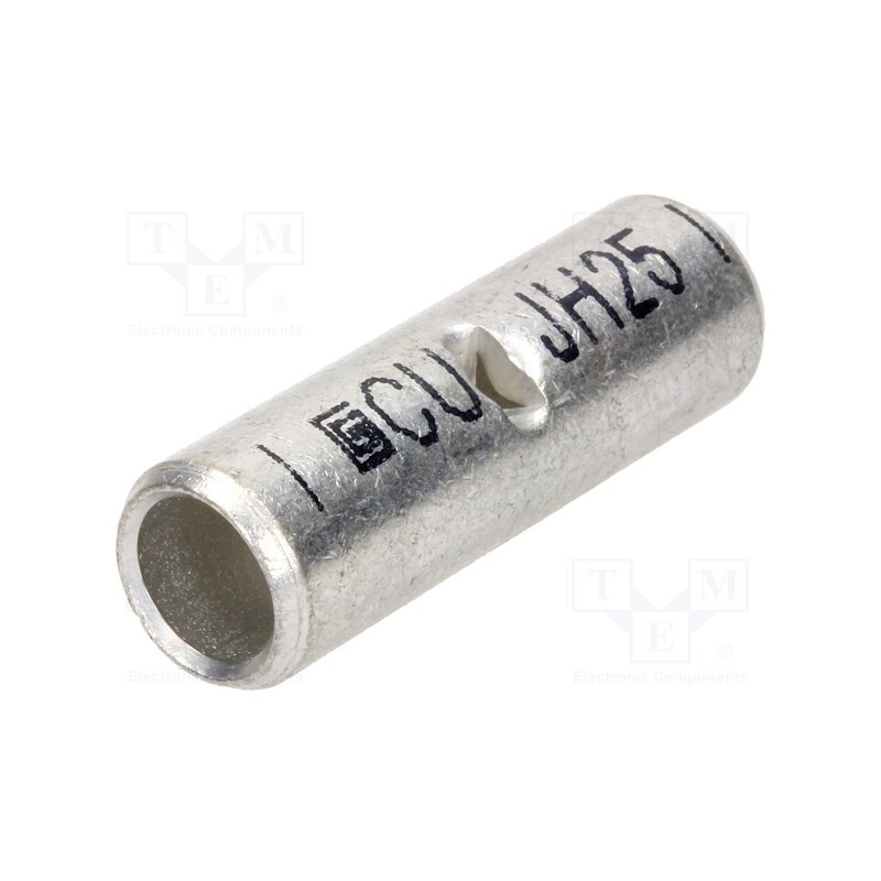 1 pcs x OUNEVA - VA03-0035 JH25 - Tip: butt splice, copper, 25mm2, tinned