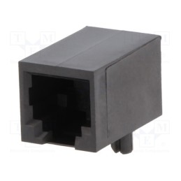 1 pcs x BEL FUSE - SS-6466-NF - Socket, RJ12, PIN: 6, Layout: 6p6c, on PCBs, THT, angled 90°