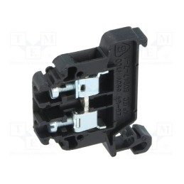1 pcs x POKu00d3J - A11-8203 - Splice terminal: rail, 0.5÷4mm2, ways: 1, terminals: 2, black, TS35
