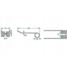 Pickup fingers new holland 87394243 80131673