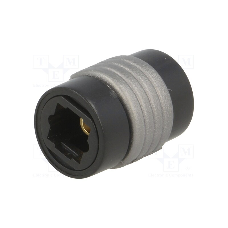 1 pcs x LOGILINK - CA1018 - Connector: fiber optic, socket,coupler, optical (Toslink), black