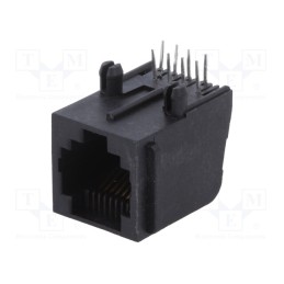 1 pcs x ENCITECH - RJJU-88-143-E7V-012 - Socket, RJ45, PIN: 8, Cat: 5, Layout: 8p8c, THT, angled