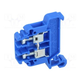 1 pcs x POKu00d3J - A11-8206 - Splice terminal: rail, 0.5÷4mm2, ways: 1, terminals: 2, blue, TS35