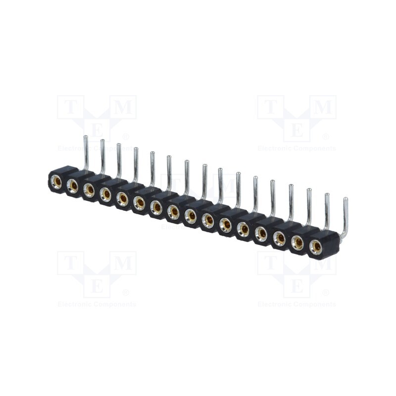 1 pcs x CONNFLY - DS1002-01-1*16R13 - Socket, pin strips, female, PIN: 16, turned contacts, angled 90°