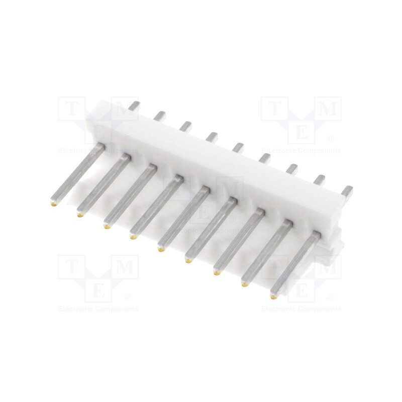 1 pcs x TE Connectivity - 640456-9 - Socket, wire-board, male, PIN: 9, 2.54mm, THT, MTA-100, tinned