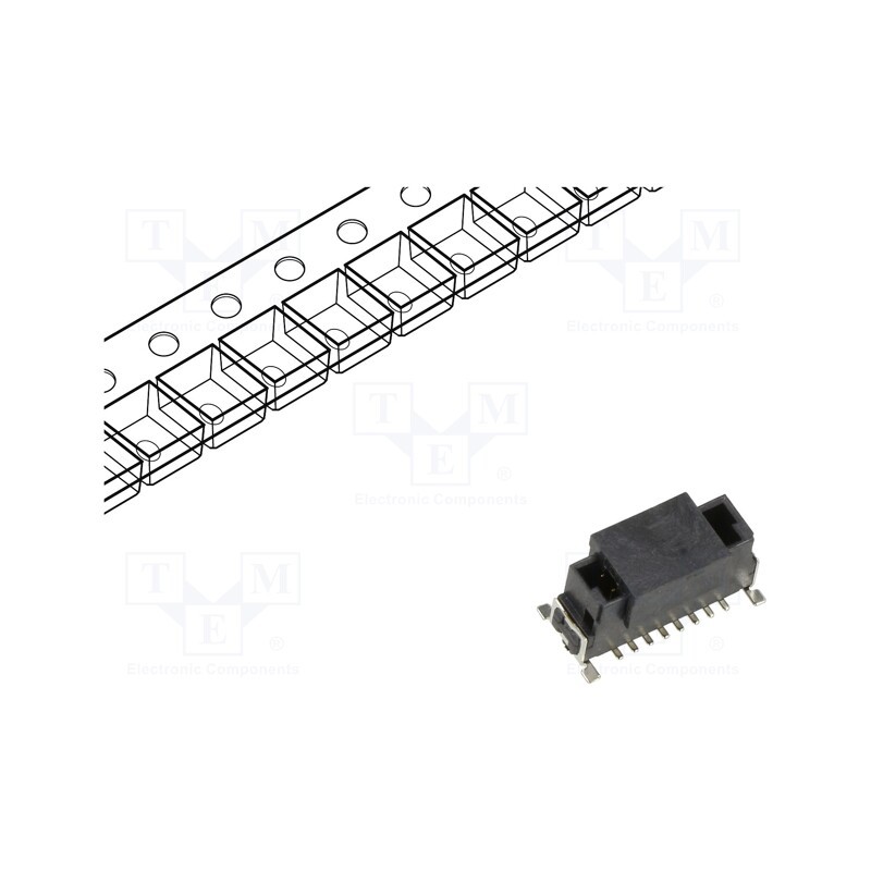 1 pcs x HARWIN - M55-7001642R - Connector: PCB to PCB, male, PIN: 12, 1.27mm, Archer Kontrol, SMT