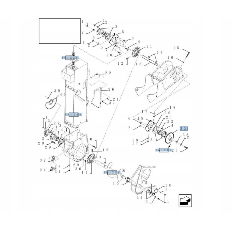 Sprocket from 37 combine New Holland CR CX 84442293 CN