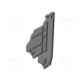 1 pcs x TE Connectivity - 1SNK705960R0000 (EK2.5-D2) - End piece, dark grey, Width: 2mm, SNK, Ht: 76.25mm, -55÷110°C