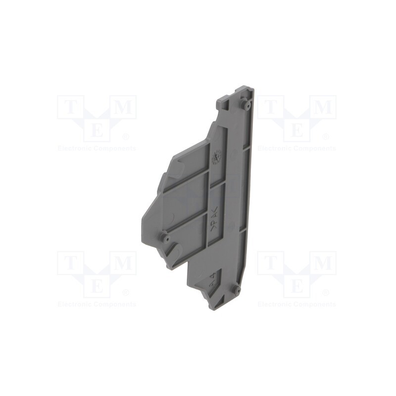 1 pcs x TE Connectivity - 1SNK705960R0000 (EK2.5-D2) - End piece, dark grey, Width: 2mm, SNK, Ht: 76.25mm, -55÷110°C