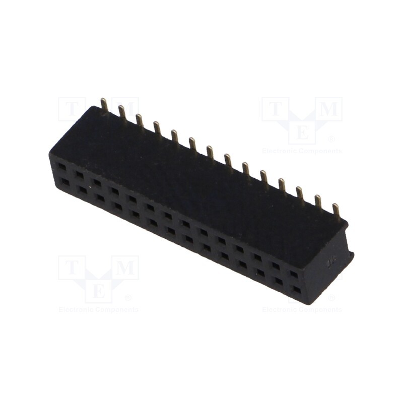 1 pcs x CONNFLY - DS1065-05-2*14S8BS - Socket, pin strips, female, PIN: 28, straight, 1.27mm, SMT, 2x14