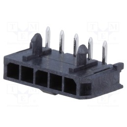 1 pcs x MOLEX - 436500500 - Socket, wire-board, male, Micro-Fit 3.0, 3mm, PIN: 5, THT, 5A, tinned