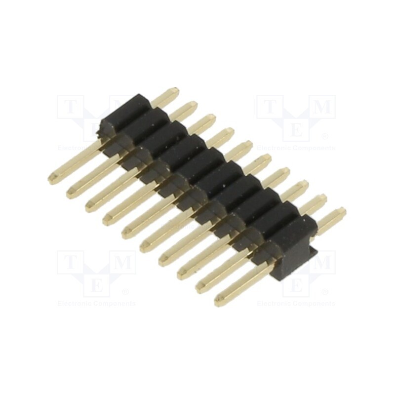 1 pcs x HARWIN - M52-040023V1045 - 10 Pos. Male SIL Vertical Throughboard Conn.