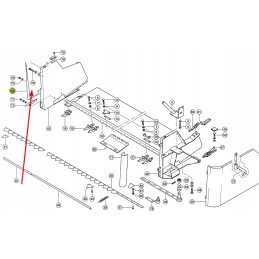 768288 0 right metal cover of the header
