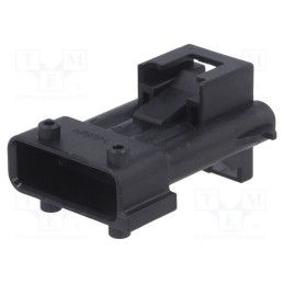 1 pcs x TE Connectivity - 1-965261-1 - Connector: automotive, JPT, male, plug, for cable, PIN: 4, black