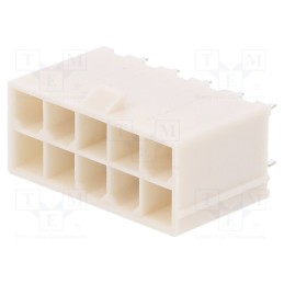 1 pcs x MOLEX - 39288100 - Socket, wire-board, male, Mini-Fit Jr, 4.2mm, PIN: 10, THT, 9A