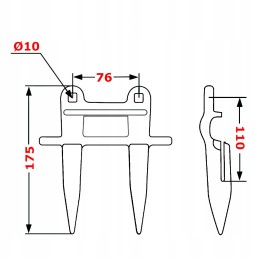 New Holland TX TF TC 379720 double bayonet
