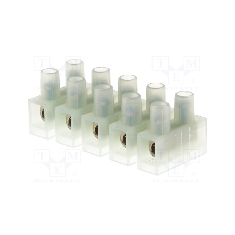 1 pcs x BM GROUP - BM 93CS5 - Terminal block, screw terminal, 4mm2, 400V, ways: 5, terminals: 10