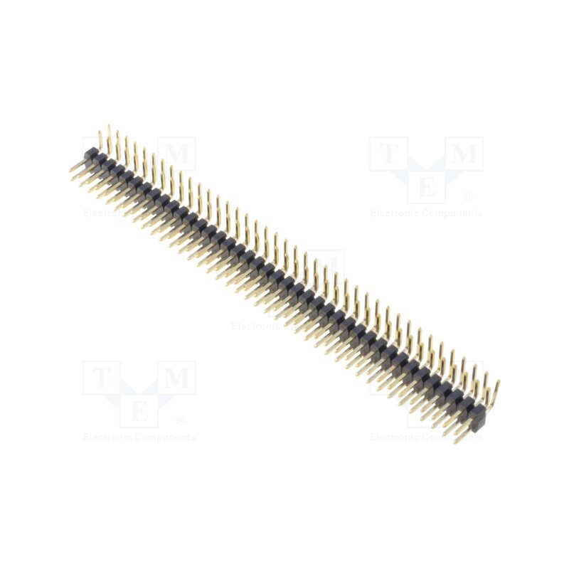 1 pcs x ADAM TECH - 2PH2R-80-UA - Pin header, pin strips, male, PIN: 80, angled 90°, 2mm, THT, 2x40