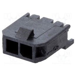 1 pcs x MOLEX - 436500215 - Socket, wire-board, male, Micro-Fit 3.0, 3mm, PIN: 2, THT, 5A, tinned