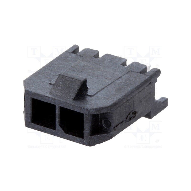 1 pcs x MOLEX - 436500215 - Socket, wire-board, male, Micro-Fit 3.0, 3mm, PIN: 2, THT, 5A, tinned