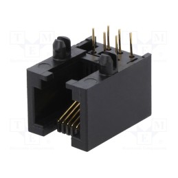 1 pcs x ENCITECH - RJJU-66-125-E3H-011 - Socket, RJ12, PIN: 6, Cat: 5, Layout: 6p6c, THT, angled
