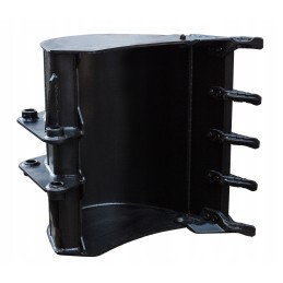 JCB 90 cm bucket, complete with tines, backhoe loader