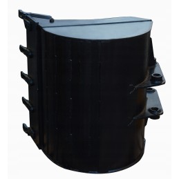 JCB 90 cm bucket, complete with tines, backhoe loader