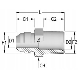 Screw-in connector 7 16 inf