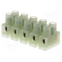 1 pcs x BM GROUP - BM 92CS5 - Terminal block, screw terminal, 2.5mm2, 250V, ways: 5, natural