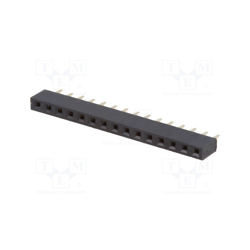 1 pcs x NINIGI - ZL305-15 - Socket, pin strips, female, PIN: 15, straight, 2.54mm, THT, 1x15
