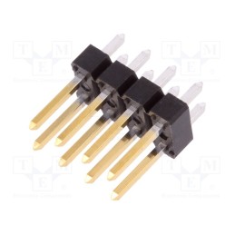 1 pcs x Amphenol Communications Solutions - 67996-208HLF - Pin header, pin strips, BERGSTIK II, male, PIN: 8, straight, 2.54mm