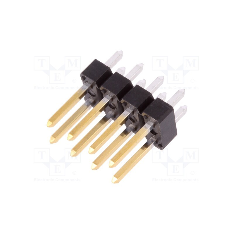 1 pcs x Amphenol Communications Solutions - 67996-208HLF - Pin header, pin strips, BERGSTIK II, male, PIN: 8, straight, 2.54mm
