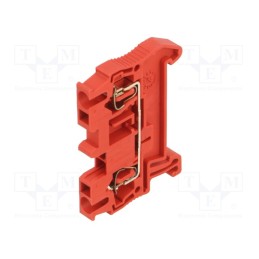 1 pcs x PHOENIX CONTACT - 3037096 - Splice terminal: rail, 0.08÷2.5mm2, ways: 1, terminals: 2, red, ST
