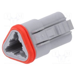 1 pcs x MOLEX - 93445-2202 - Connector: automotive, ML-XT, female, plug, for cable, PIN: 3, grey
