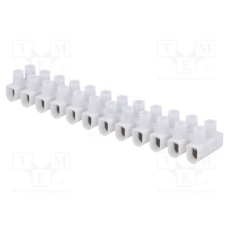 1 pcs x ELECTRO TERMINAL - 88718080 - Terminal block, screw terminal, 2.5÷10mm2, 450V, ways: 12, white