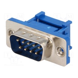 1 pcs x CONNFLY - DS1036-09MPU2PX-YT - D-Sub, PIN: 9, plug, male, for ribbon cable, IDC, UNC 4-40, 1.27mm