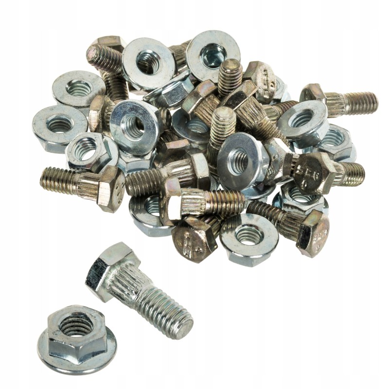 Screw with nut, blade of the Schumacher X20 Claas JD scythe