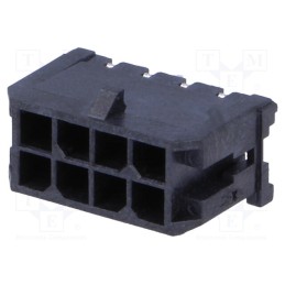 1 pcs x MOLEX - 430450812 - Socket, wire-board, male, Micro-Fit 3.0, 3mm, PIN: 8, THT, 5A, tinned