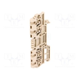 1 pcs x WEIDMu00dcLLER - 1775580000 ZDU 1.5/4AN - Splice terminal: rail, 1.5mm2, ways: 1, terminals: 4, beige, wemid