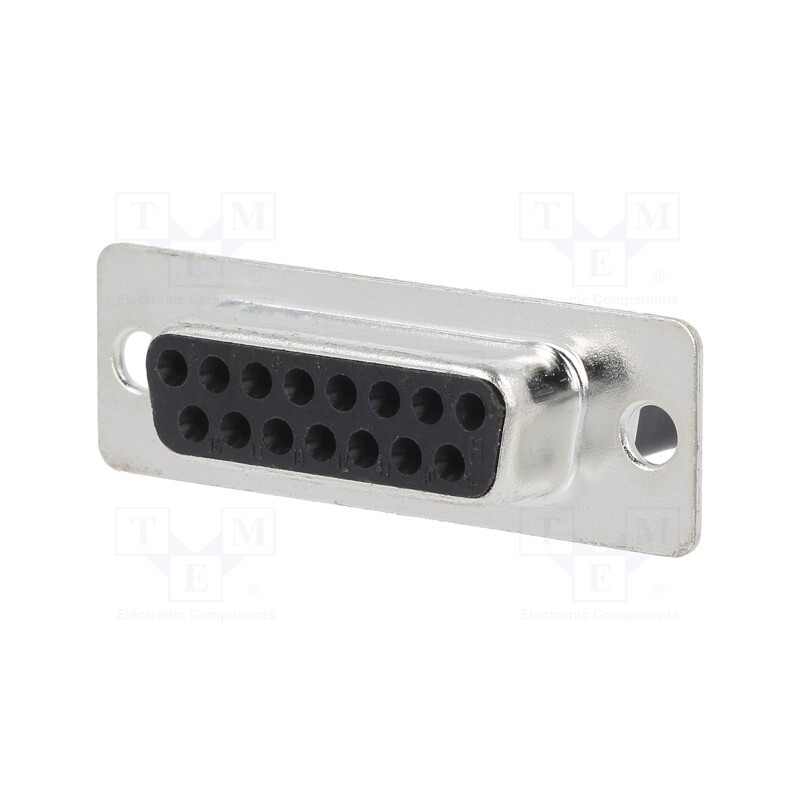 1 pcs x ENCITECH - DBC15-SS - D-Sub, PIN: 15, plug, female, for cable, crimped, Type: w/o contacts