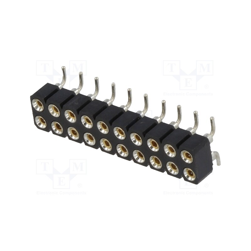 1 pcs x CONNFLY - DS1002-01-2*10S13-JK - Socket, pin strips, female, PIN: 20, turned contacts, vertical