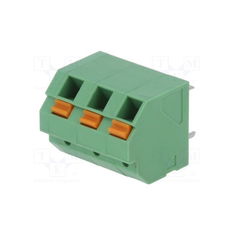 1 pcs x DEGSON ELECTRONICS - DG246-5.08-03P-14-00AH - PCB terminal block, angled, 5.08mm, ways: 3, on PCBs, 0.2÷1.5mm2