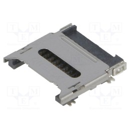 1 pcs x ATTEND - 112C-TBAR-R02 - Connector: for cards, microSD, with hinged cover, SMT, reel, 500V