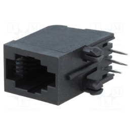 1 pcs x ENCITECH - RJJU-44-144-E7V-011 - Socket, RJ9, PIN: 4, Cat: 5, Layout: 4p4c, THT, angled