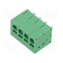 1 pcs x ADAM TECH - EB163A-04-C-180 - PCB terminal block, Contacts ph: 5mm, ways: 4, straight, terminal