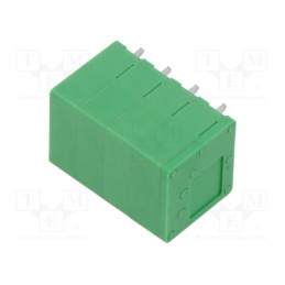 1 pcs x ADAM TECH - EB163A-04-C - PCB terminal block, Contacts ph: 5mm, ways: 4, angled 90°, on PCBs