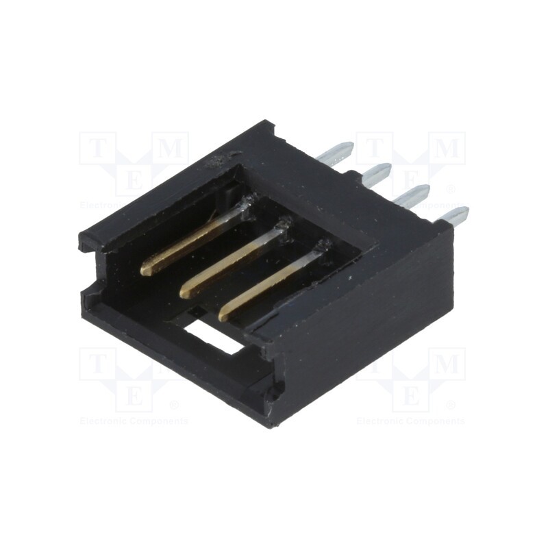 1 pcs x TE Connectivity - 280371-2 - Socket, wire-board, male, AMPMODU MOD II, 2.54mm, PIN: 4, THT