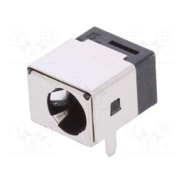 1 pcs x HSM - C9751-DCVBR000R - Socket, DC supply, male, 5.5/2.5mm, 5.5mm, 2.5mm, shielded, THT