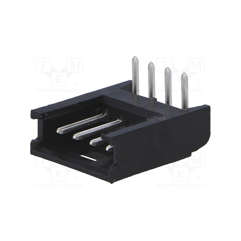 1 pcs x TE Connectivity - 280378-1 - Socket, wire-board, male, AMPMODU MOD II, 2.54mm, PIN: 4, THT