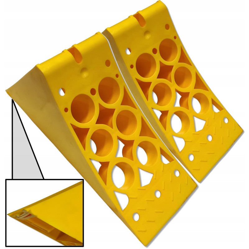 2x wheel chock lock 122mm e36 adr bus atv utv